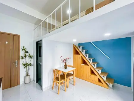 Gác Ban Công Rộng Siêu Thoáng Đầy Đủ Nội Thất Khu Yên Tĩnh