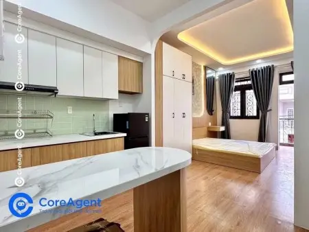 Trống Sẵn 1P Duy Nhất Dạng Studio Rộng 30M2 Bancol Full Nội Thất New 100% Ngay Lê Thúc Hoạch