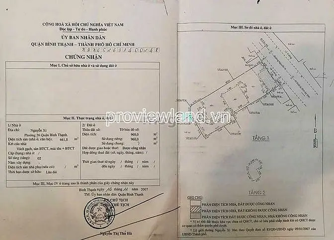 Bán Tòa Nhà Nguyễn Xí Bình Thạnh, 968M², Mặt Tiền 17M, Có Hđt 240Tr/Th