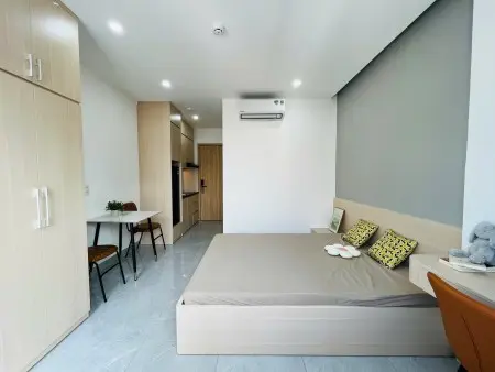 Cho Thuê Studio Ban Công Quận 7 Full Nt Mới 100% Gần Trường Rmit , Tôn Đức Thắng , Lotte