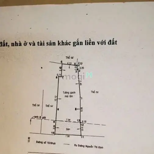 Bán Nhà Cấp 4 Mặt Tiền Đường Số 19 P.thạnh Mỹ Lợi Quận 2