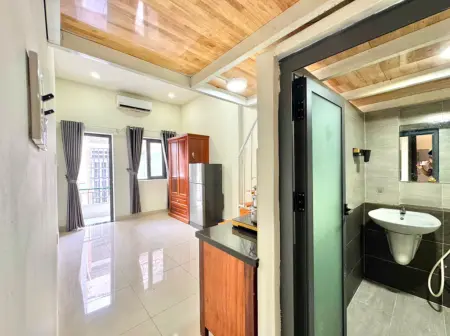 Cho Thuê Phòng Gác Lửng Mới Toanh Full Nội Thất-Ban Công Thoáng