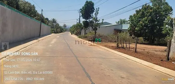 Đất Mặt Tiền Lam Sơn 6*32 Ngay Gần Chợ Biển Hồ