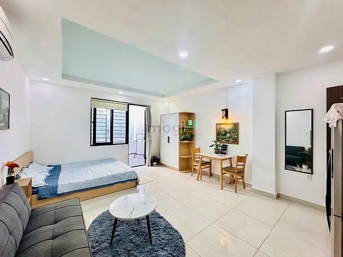 Căn Hộ Dv Studio Tân Định Q1 Ban Công Full Nội Thất Thang Máy -Hầm Xe
