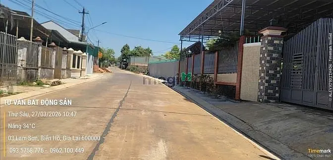 Đất Mặt Tiền Lam Sơn 6*32 Ngay Gần Chợ Biển Hồ