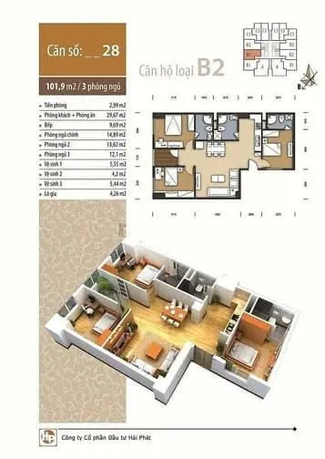 Chủ Nhà Bán Căn 103M2, 3 Ngủ, 3 Wc, Chung Cư The Pride - Hà Đông