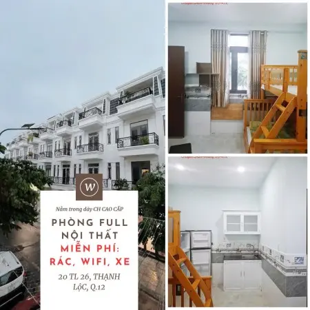 Studio Quận 12 Ban Công & Cửa Sổ_An Ninh Tốt_Cách Trường Đh Nguyễn Tất Thành 7P Đi Xe