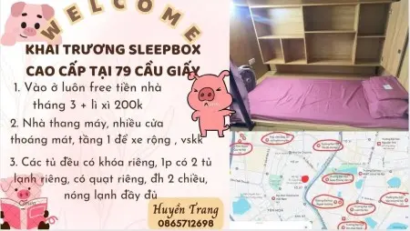 Khai Trương Sleepbox Mới Tại 79 Cầu Giấy Mn Qua Ở Được Luôn Nha