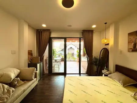 Cho Thuê Căn Hộ 1 Phòng Ngủ Full Nội Thất – Ban Công Rộng – Gần Đh Kinh Tế Tài Chính