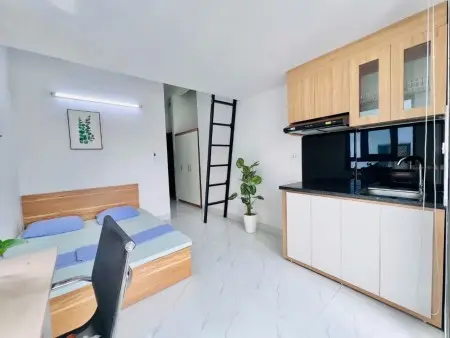 Cho Thuê Căn Hộ Duplex Ban Công, 2 Chỗ Ngủ _ Lê Quang Định Gần Chợ Bà Chiểu