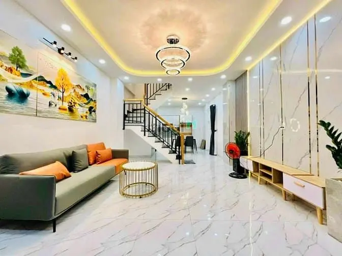 Bán Nhà Đẹp Bạch Đằng Q. Gò Vấp 40M2 Vuông Vức Đẹp 4Pn 5Wc