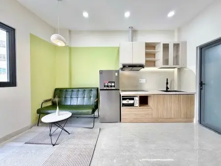 Căn Hộ Dịch Vụ 1 Phòng Ngủ, Tách Bếp Có Ban Công