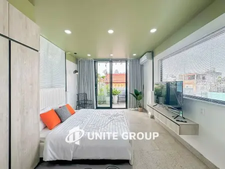 Cho Thuê Căn Hộ Studio Ban Công – Full Nội Thất, Có Ban Công, Thang Máy