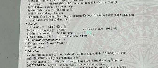Bán Nhà Quận 2 Gần Chợ Cây Xoài Căn Góc. Mặt Tiền3Pn Đủ Công Năng