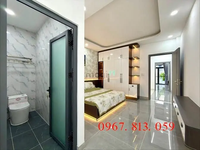 Nhà Thạnh Xuân 25, Dt:4X18M, Lửng, 3 Lầu, 4Pn, 6Vs, Gara Ô Tô, P.thờ