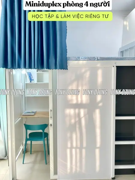 Ký Túc Xá Dạng Compact Miniduplex Ngay Cityland Center Hill - Bao Chi Phí - Phòng 4 Người