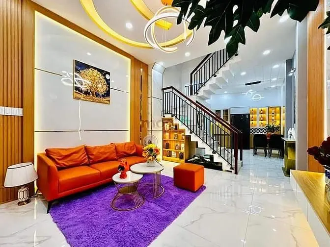 Nhà Sang Trọng Huỳnh Tấn Phát Q.7 4,2M X 11,5M 4Pn 4Wc Có Sổ Hồng