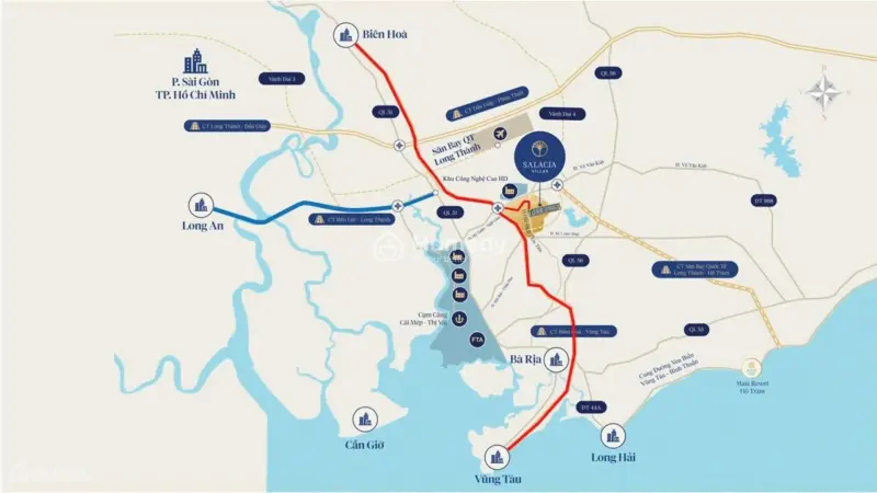 Nhà Phố Biệt Thự Chỉ Từ 2,25 Tỷ Thanh Toán 2 Năm Liền Kề Sân Bay Long Thành, Cao Tốc, Vành Đai Hcm
