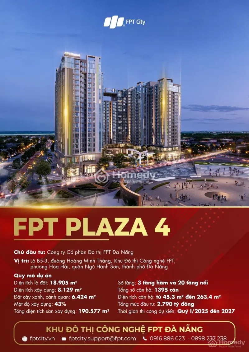 Chính Chủ Cắt Lỗ Căn Fpt Plaza 4 S-18.28 Hướng Nam View Sông + Sân Golf Brg