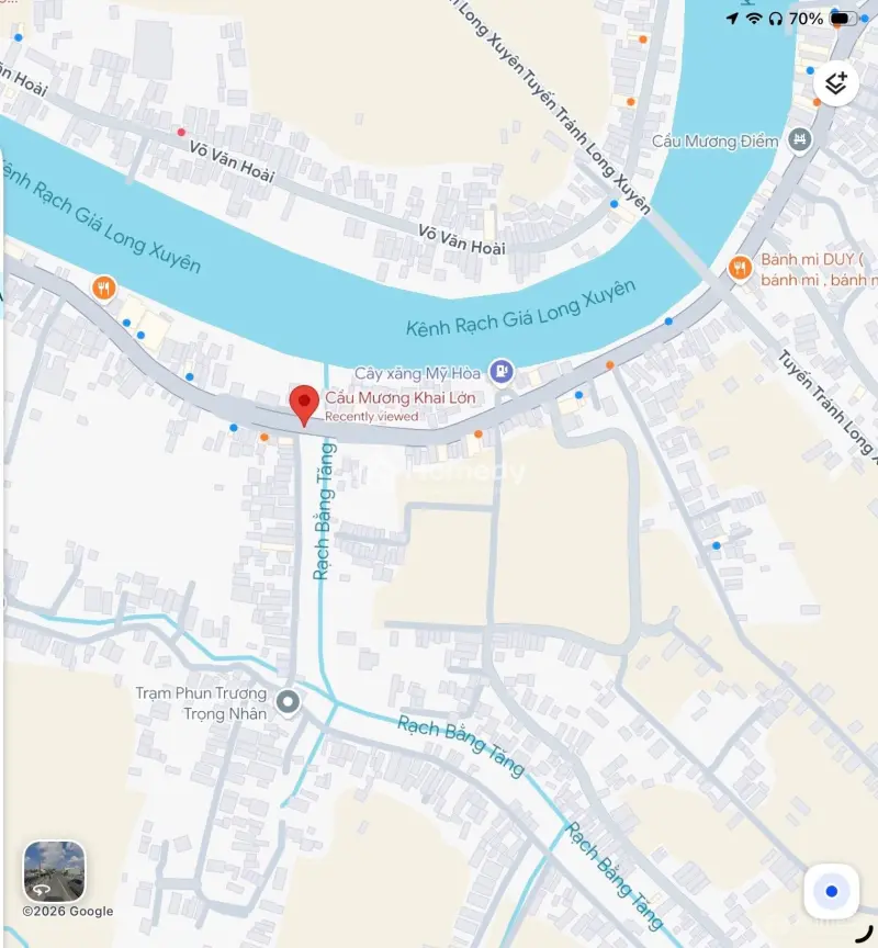 Chính Chủ Bán Đất Đường Rạch Mương Khai, P. Mỹ Phước, Tp. Long Xuyên, An Giang ,10 Triệu/M2