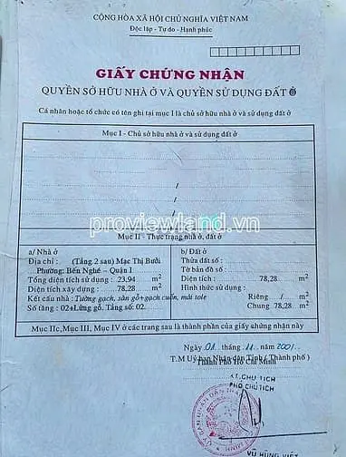 Bán Nhà Mt Mạc Thị Bưởi, Lõi Trung Tâm Quận 1, 79M2, Phù Hợp Showroom