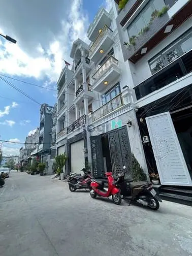Nhà Phố Xây Dựng Mới Đường Rộng 8M 2279 Huỳnh Tấn Phát Khu Dân Trí Cao
