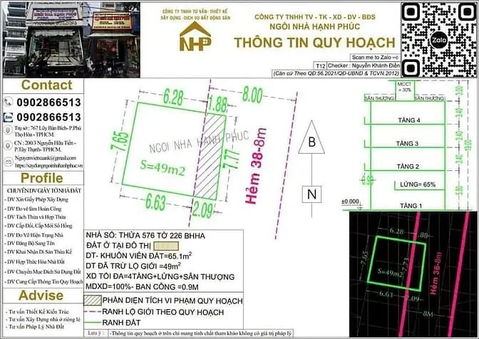 Chỉ 60 Triệu/M2 Mua Về Xây Biệt Thư,Căn Hộ Đường Lê Văn Quới.