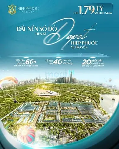 Thanh Toán 30 Tháng, Chỉ 500Tr Mua Ngay Đất Nền Hiệp Phước Đầu Tư Ngay