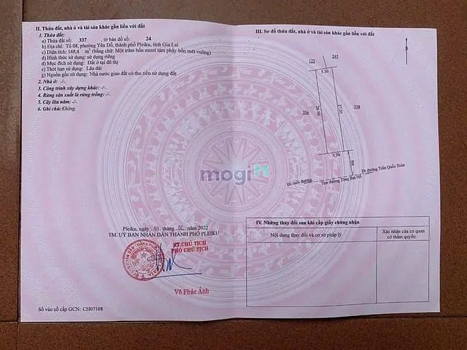 Đất Mặt Tiền Tăng Bạt Hổ Phường Diên Hồng