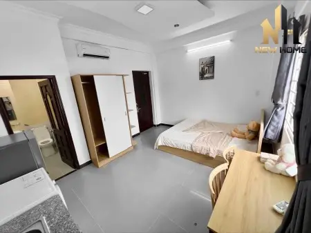 [Cho Thuê] Căn Hộ Studio Full Nội Thất - Máy Giặt Riêng - Cửa Sổ Lớn Thoáng
