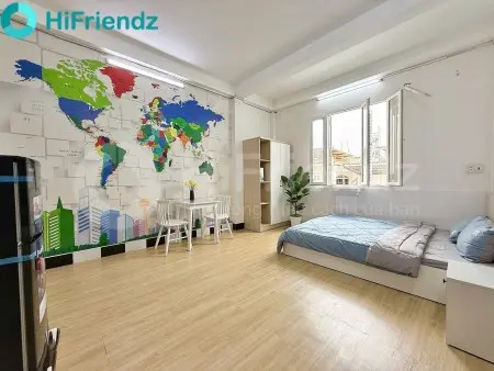 Cho Thuê Phòng Rộng 50M2, Bình Thạnh Gần Ngã Tư Hàng Xanh, Gtvt, Hutech Cửa Sổ Thoáng Full Nội Thất