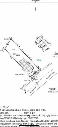 Bán Đất 226M2 Ngang 8M Đường 8 Gần Trường Hoa Lư, P. Tăng Nhơn Phú B