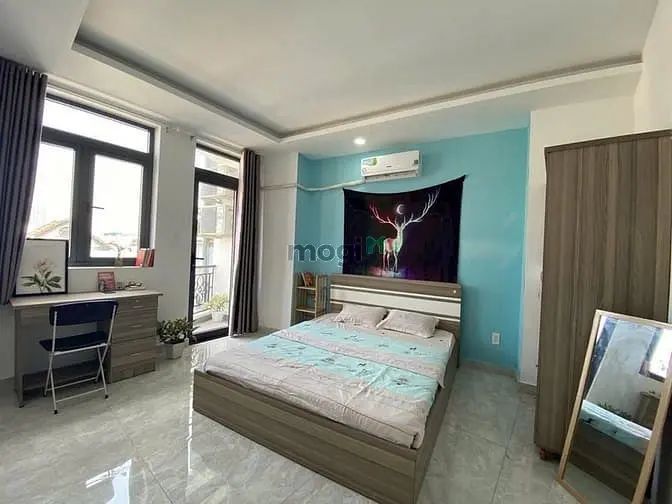 Studio Balcony Thang Máy Hầm Xe Bảo Vệ Full Nội Thất Phan Đình Phùng