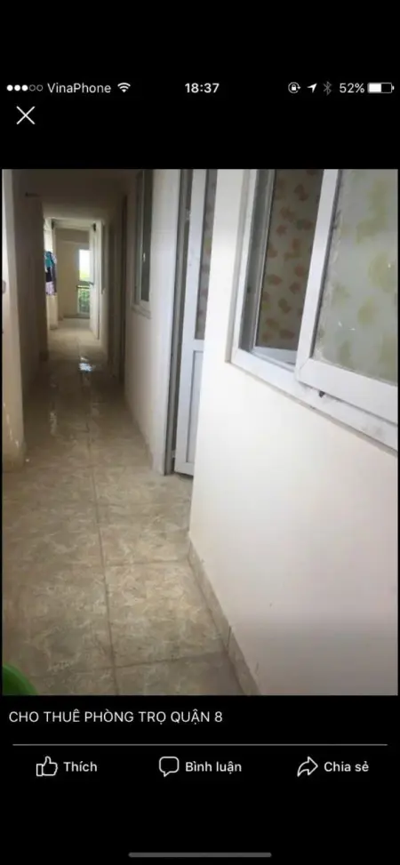 Cho Thuê Phòng Trọ Giá 1,5 Triệu Q8 Ngã Tư An Dương Vương Và Võ Văn Kiệt 0835955955 Chị Hiền