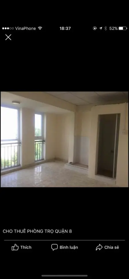 Cho Thuê Phòng Trọ Giá 1,5 Triệu Q8 Ngã Tư An Dương Vương Và Võ Văn Kiệt 0835955955 Chị Hiền