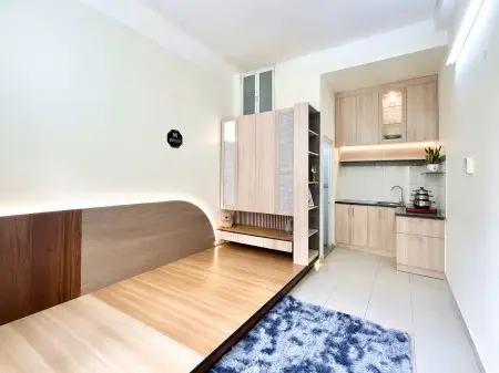 Căn Hộ Dạng Hành Lang Ban Công Full Nội Thất Giá Rẻ Ngay Cầu Đỏ - Phạm Văn Đồng