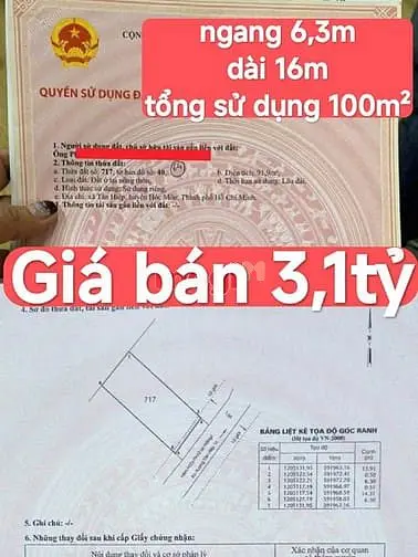Đất Đẹp Giá Rẻ Còn Sót Lại Gần Chợ Hóc Môn