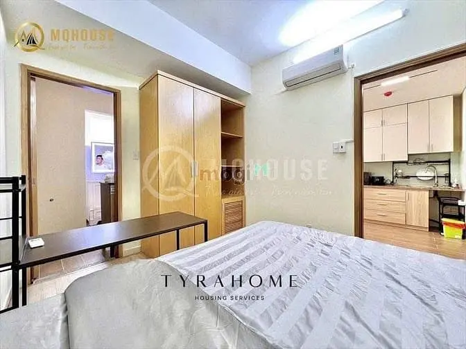 Studio Balcony Thang Máy Hầm Xe Full Nội Thất Ngay Khu Phố Nhật