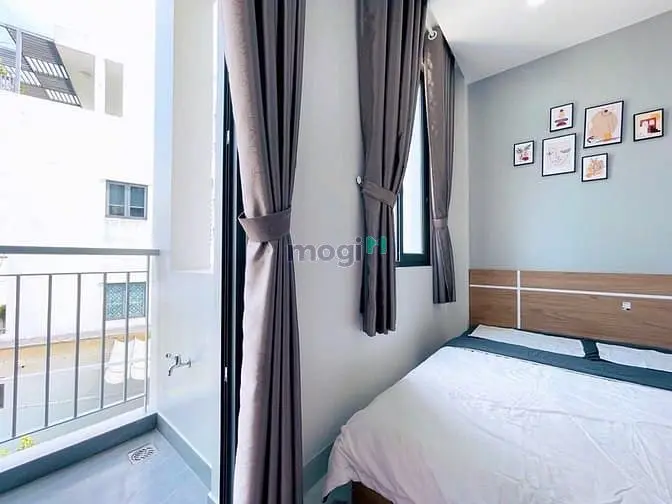 🎉 Studio Ban Công Hiện Đại , Full Nt Tone Trắng Sáng Gần Cầu Bông