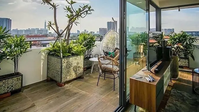 🎉Siêu Phẩm Penthouse 2Pn Ban Công View Mặt Trời Mọc , Nt Có Gu