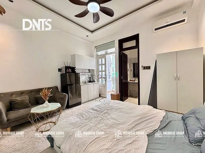 Studio Balcony Thang Máy Hầm Xe Full Nội Thất Ngay Trần Quang Khải