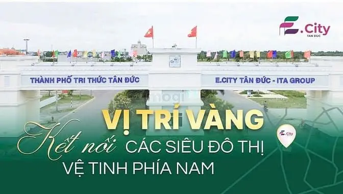 Đất Nền Khu Đô Thị E.city Tân Đức Giá Từ 25Tr/M², Thanh Toán Giãn