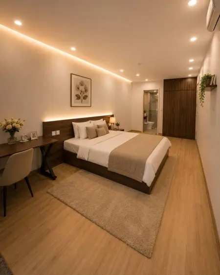 Căn Hộ Cao Cấp Full Nội Thất - Có Máy Giặt Sấy Riêng - Ngay Gần Hồ Tây & Lotte Liễu Giai