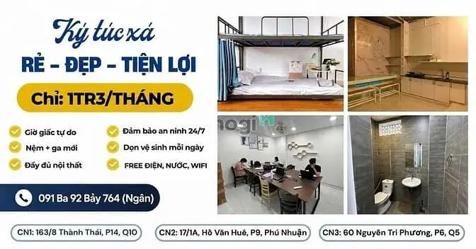 Ktx Trung Tâm Phú Nhuận - Chỉ 1,3 Triệu/Tháng